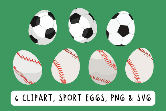 Download Baseball Soccer Easter Egg Clipart - Egg Collection