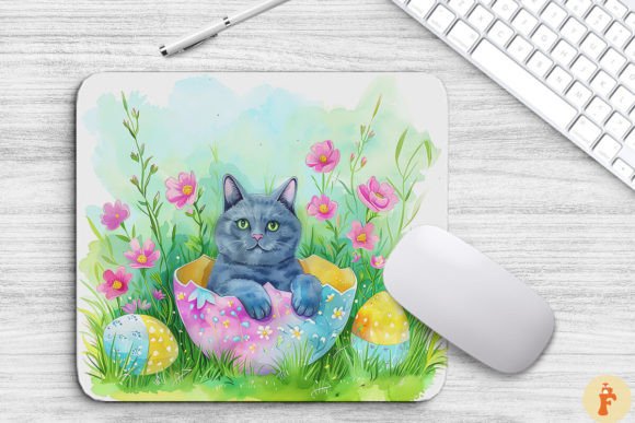 Download Cute Cat in Easter Egg Background - Egg Collection
