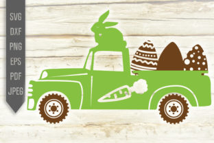 Download Green Easter Egg Truck. Easter Bunny - Egg Collection