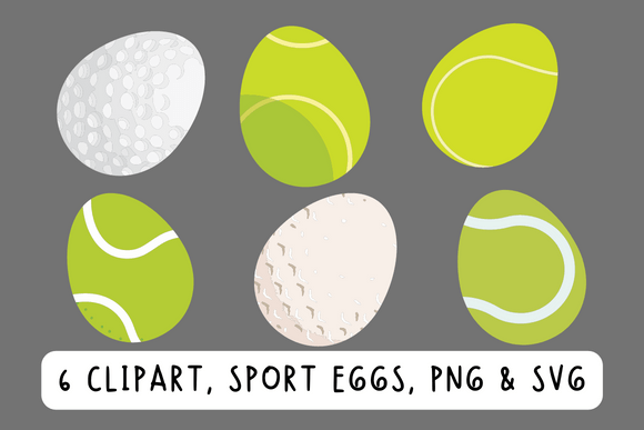 Download Golf and Tennis Easter Egg Clipart - Egg Collection