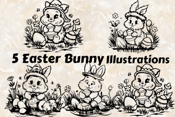 Download 5 Easter Bunny Egg SVG Bundle - Egg Collection