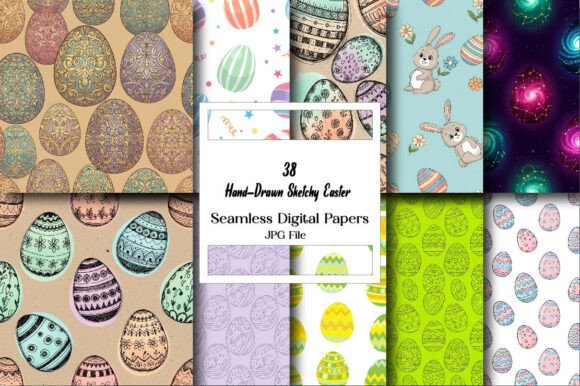 Download Hand-Drawn Sketchy Easter Eggs - Egg Collection