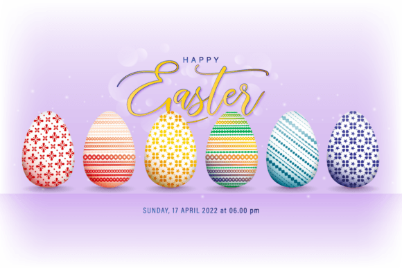 Download Happy Easter Card with Sixth Eggs - Egg Collection