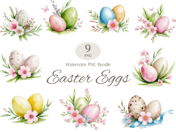Download Easter Egg Clipart Bundle PNGs - Egg Collection