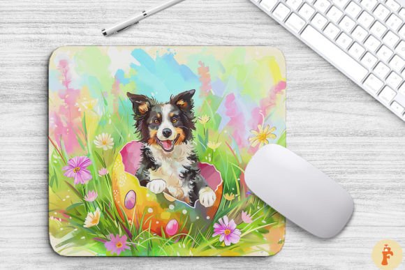 Download Cheerful Dog in Easter Egg Background - Egg Collection