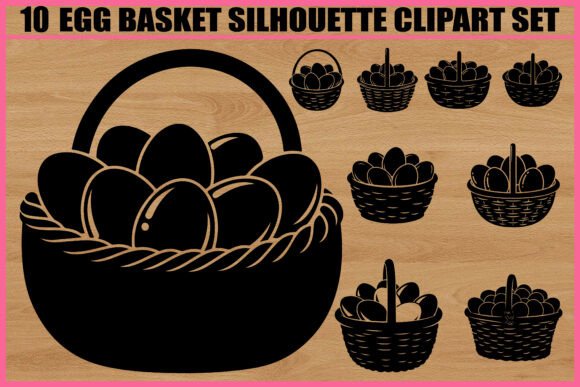Download Egg Basket Silhouette - Egg Collection