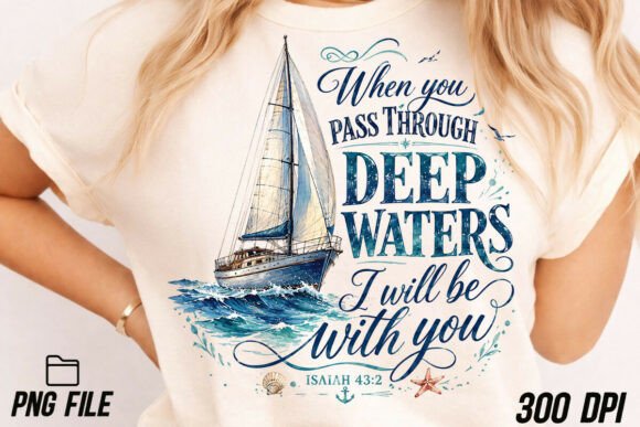 Download Deep Waters Christian Graphic PNG - Premium Resources