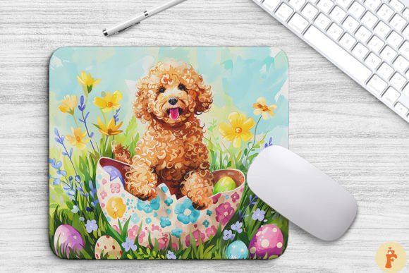 Download Cheerful Dog in Easter Egg Background - Egg Collection