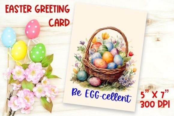 Download Easter Card Printable / Watercolor Eggs - Egg Collection
